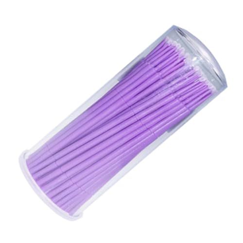 Outanaya Eyelash Glue for Mascara 100pcs Disposable Micro Brush Applicators Nylon Linter for Gentle Cleaning