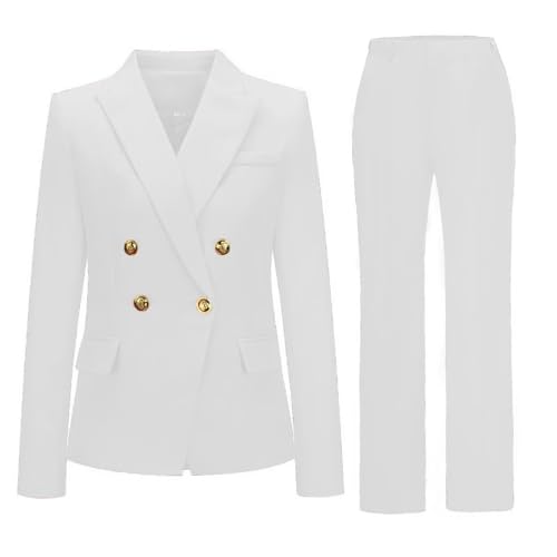 Womens Suits 2 Piece Set Business Blazer Sets Pantsuit Women Casual Long Sleeve Pants Suit Set