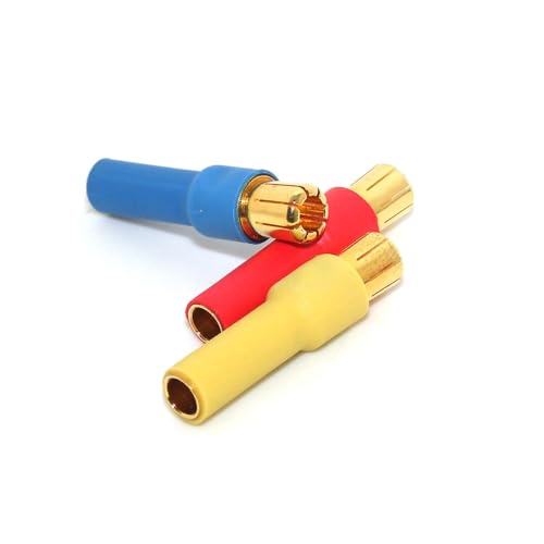 Conectores de bala de 6 mm a 4 mm con ajuste de alta precisión para ESC 3