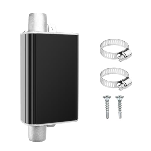 Aluminium Alloy Exhaust Silencer 22 mm, Heating Exhaust Silencer Clamp Holder Exhaust Silencers, Auxiliary Heating Diesel Silencer for Diesel Heating Exhaust Pipe (Small Size)