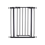 Dreambaby Ava Slimline Baby Safety Gate - Secure & Extendable Pressure Mounted Gate for Stairs and Dogs - 61-68cm Wide & 76cm Tall - Charcoal