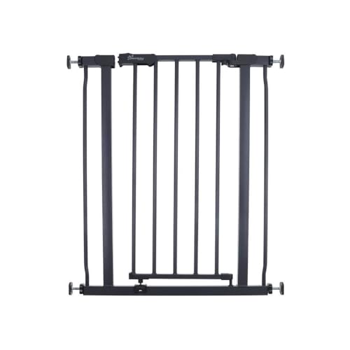 Dreambaby Ava Slimline, cancelletto di sicurezza per bambini, sicuro ed estensibile, con montaggio a pressione, per scale e cani, 61-68 cm di larghezza e 76 cm di altezza, colore: carbone
