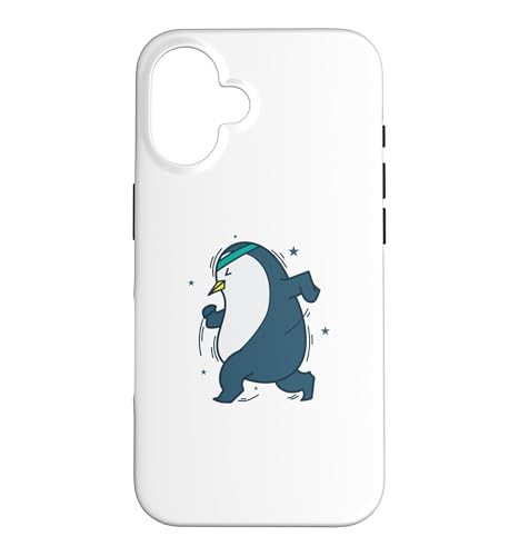 Penguin Going Jogging ��ɓ��� �X�}�z�P�[�X iPhone 16 �p