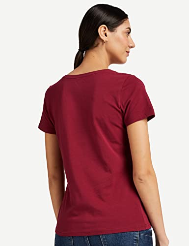 Amazon Brand - Symbol Women's Cotton Regular Fit T-Shirt (Pack of 2)