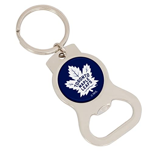 Desert Cactus Toronto Maple Leafs NHL National Hockey League Bottle Opener Keychain Owls Texas Car Keys (Silver Bottle)