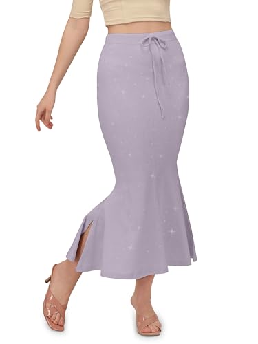 Image of Mehrang Stretchable Shimmer Saree Shapewear Petticoat for Women, Skirts for Women,Shape Wear Dress for Saree
