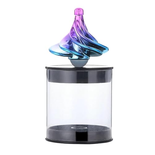Magnetic Airflow Spinning Top – Wind-Powered Fidget Toy for Stress Relief & Focus – Aerodynamic Tornado Spinner with Magnetic Base – Unique Desk Toy for Adults and Kids – Perfect Office Gift