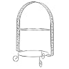 DOITOOL 2 Tier Cake Houder Stand, Iron Dessert Rack, Europese Cake Display Rack voor Voedsel Serveren Tapas, Sushi, Voorgerecht, Cake, fruit, Dessert (Sliver)