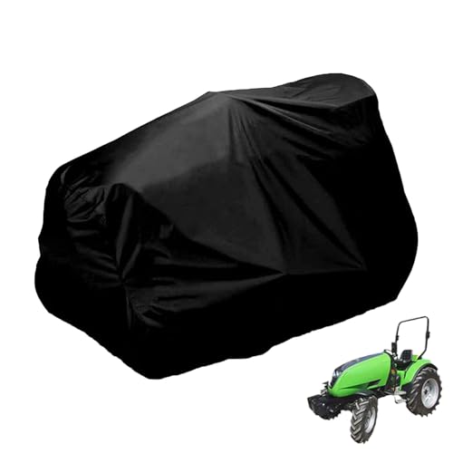 Funda para cortacésped de equitación, cubierta resistente para tractor, bolsa de almacenamiento incluida, accesorios de protección a prueba de polvo para jardín, color negro