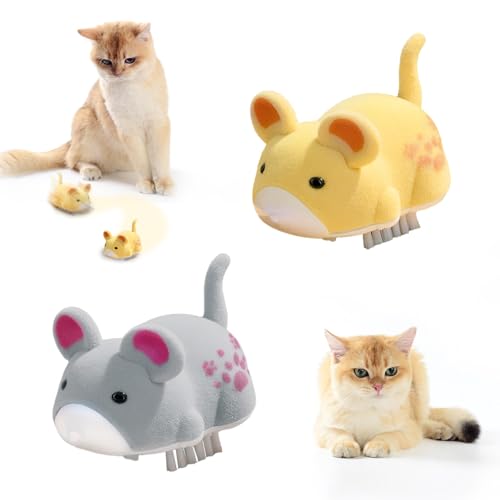 TZQFROCE 2 stück Katzenspielzeug Elektrisch Spielmaus Magic Maus Katze Katzenspielzeug Mäuse Elektrisch Interaktives Spielzeug für Katzen TZQFROCE 2 stück Katzenspielzeug Elektrisch Spielmaus Magic Maus Katze Katzenspielzeug Mäuse Elektrisch Interaktives Spielzeug für Katzen