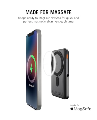 Image of DailyObjects Surge 10000 mAh Fast Charging 3.0 Magnetic Wireless Battery Power Bank Compatible with iPhone 15,14,13,12 and All Qi Enabled Phones | Multi-Layer chipset Safety Protection