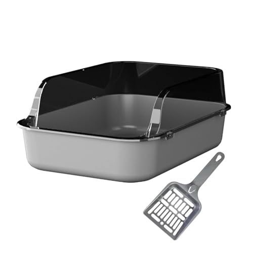 Arenero Semicerrado para Gatos Leefasy Gris miniatura 1