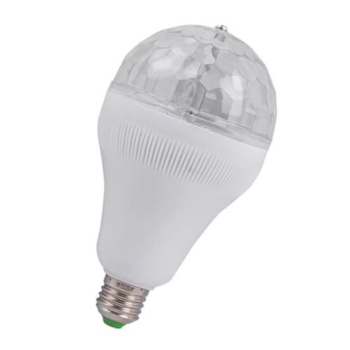 Uonlytech RGB Rotating Disco Light Bulb Stage Light for Parties Weddings and Festivals Sound Activated Decorative Lamp for Home and Ktv Events