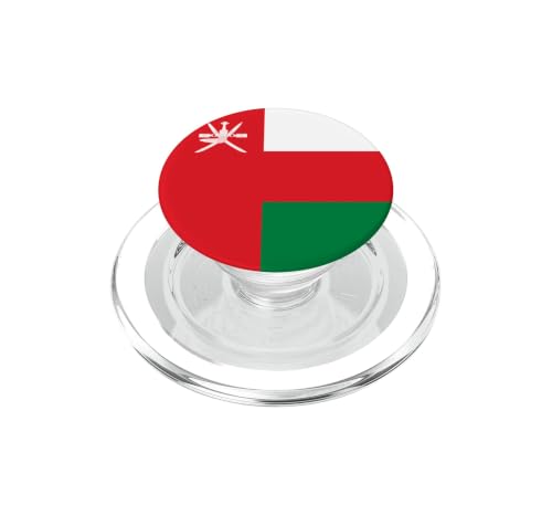 Bandera de Omán PopSockets PopGrip para MagSafe evita caídas y sujeta tu móvil