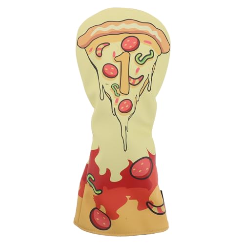 Couvre-club de golf pizza en PU pour protéger votre driver de la pluie