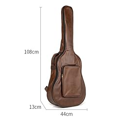 RANRAO Sac de transport pour guitare acoustique classique en cuir synthétique rembourré 101,6 cm - Les Beatles, Paul McCartney, John Lennon, RIngo Starr, George Harrison RANRAO Sac de transport pour guitare acoustique classique en cuir synthétique rembourré 101,6 cm – Image 5