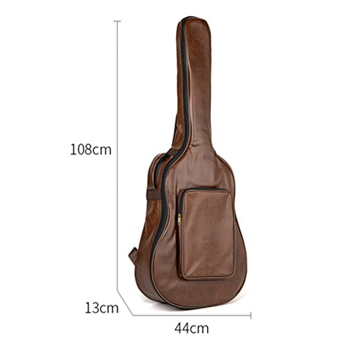 RANRAO Sac de transport pour guitare acoustique classique en cuir synthétique rembourré 101,6 cm - Les Beatles, Paul McCartney, John Lennon, RIngo Starr, George Harrison RANRAO Sac de transport pour guitare acoustique classique en cuir synthétique rembourré 101,6 cm – Image 6