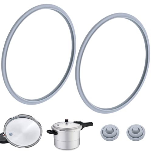 WYYFXY® 2 Stück Dichtungsring 22cm für WMF, Schnellkochtopf Dichtungsring Silikon mit Kochsignaldichtung für WMF 6068559990 6068559997 Ersatzteil Dichtungsring
