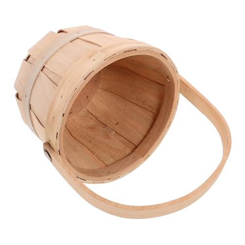 HOLIDYOYO Woven Basket for Fruit and Eggs Hand Woven Storage Container with Handle for Kitchen Dining Bathroom and Picnic Use Rustic Decor for present Giving