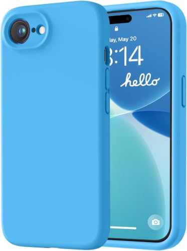 Image of LOVE 3000 Designed for iPhone 16e /17e Case, Premium Silicone with [Soft Anti-Scratch Microfiber Lining] Shockproof Protective Phone Case for Men Women Girls 6.1 inch, Blue