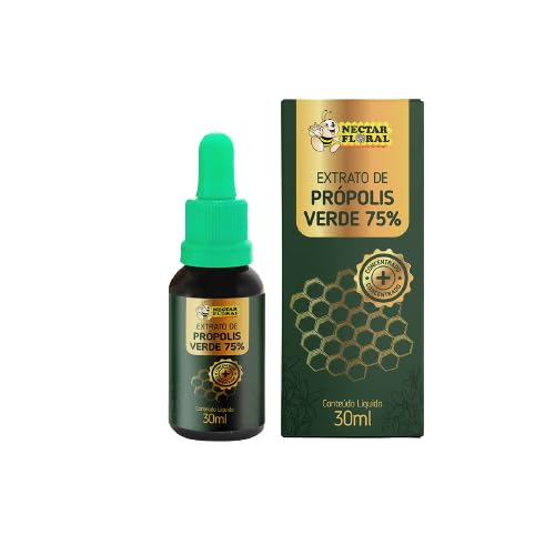 EXTRATO DE PRÓPOLIS VERDE 75% NECTAR FLORAL - KIT 3 UND