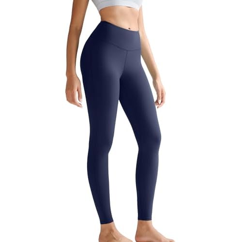 RUNNING GIRL High Waisted Leggings for Women,Tummy Control Workout Yoga Pants Compression Pants Buttery Soft Navy XX-Large
