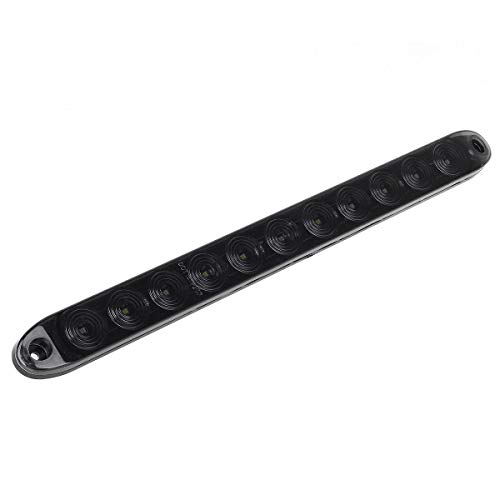 Image of Partsam 2Pcs 15 inch Inch Led Trailer Light Bar Smoked Red 3 ID Bar w /Reverse white light 11 LED Truck Trailer RV Waterproof Red 3 Identification Light Bar w White 8 LED Backup Lights Bar Sealed 12V