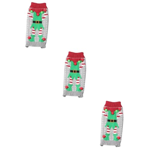 Pull chaud pour chien POPETPOP costume de Noël taille L