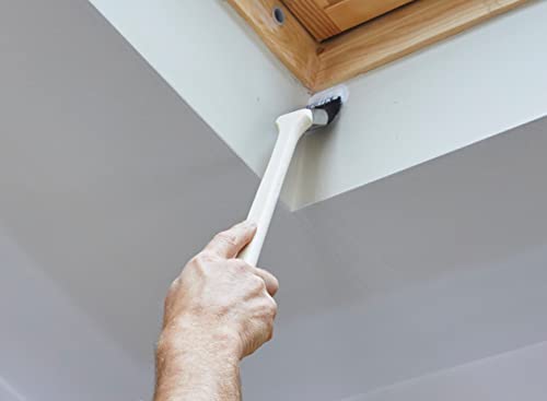 ProDec 50 mm Heizkörperpinsel, abgewinkelter Griff und Lange Reichweite zum Streichen schwieriger und komplizierter Bereiche, einschl. hoher Wände, Decken, hinter Rohren, geeignet für alle Farbarten