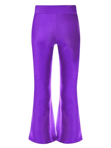 Girls Flare Leggings Kids Bell Bottom V Cross High Waist Soft Yoga Pants Stretchy Bootcut Dance Flare Pants4