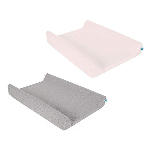 Pack 2 fundas para cambiador 50x70/80cm - Gris claro/Rosa Cover