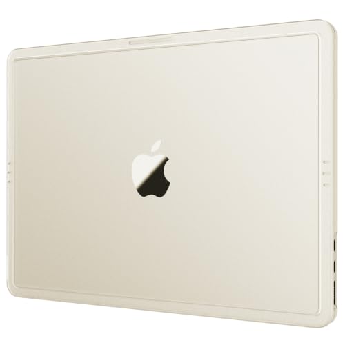 Image of Soonjet Compatible with MacBook Air 13 inch Case M5 M4 M3 M2 2026 2025-2022, Model A3449 A3240 A3113 A2681, [Pure Starlight Tone] Hard Shell Laptop Cover for MacBook Air 13.6 inch - Starlight Clear