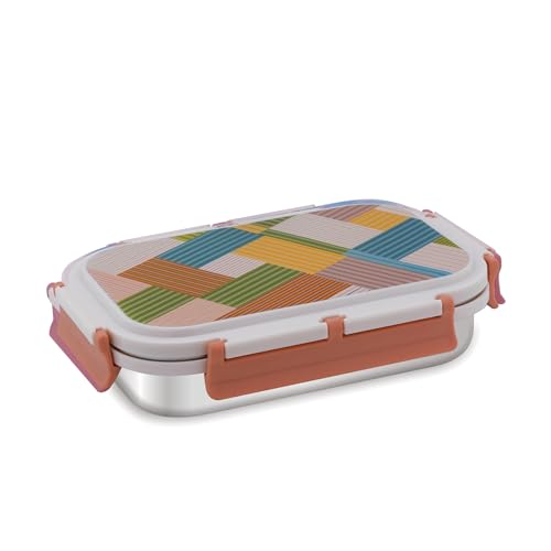 Attro Uranus Stainless Steel Lunch Box with 1 Small Container & Spoon Inner Steel & Outer Plastic BPA Free Food Grade, (700ml+160ml)- Beige (B0CZDYMW7V) Amazon Price History, Amazon Price Tracker