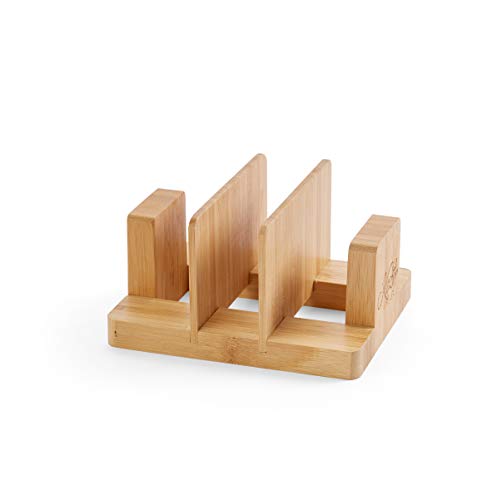 Cutting Board Organizer Natural Bamboo Kitchen Pantry Rack Cabinet Organizer For Cutting Board, Dish, Bakeware, Plate, Pot Lid, Cook Books, Book Stand Holder By: Kozy Kitchen  #TOP1