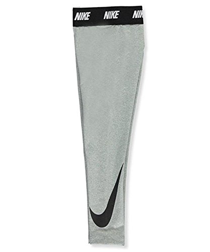 NIKE Kids Sport Essentials Printed Leggings Little Kids Dark Grey Heather Girl's Casual Pants4