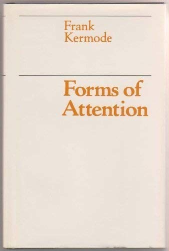 Forms of Attention 0226431703 Book Cover
