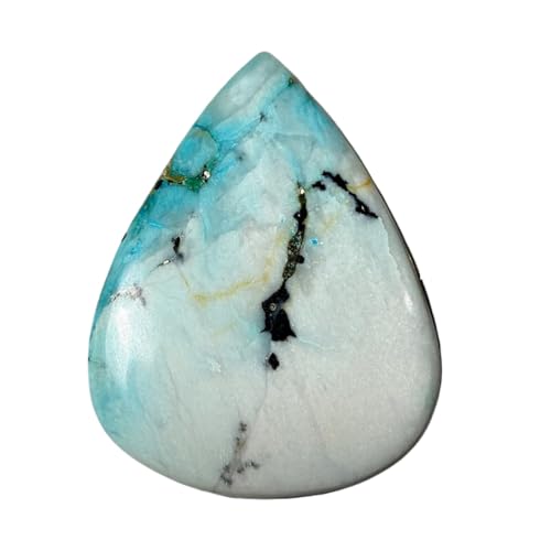 Larimar chrysocolle naturelle cabochon poire 59mm pour bague pendentif collier DIY