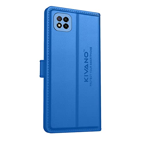 Image of KIVANO Compatible with Xiaomi Poco C3 Flip Cover | Leather Finish | Inside Pockets & Inbuilt Stand | Shockproof Wallet Style Magnetic Closure Back Cover Case