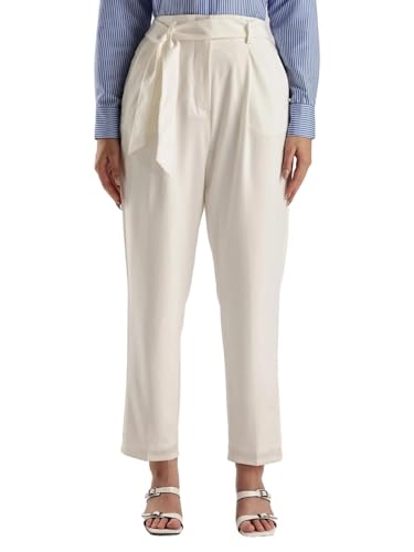 Pantalon jambes droites Calvin Klein Jeans avec ceinture chic pour femme