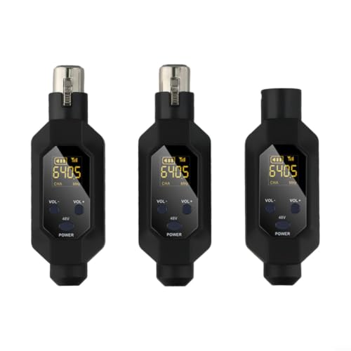 Transmisor para micrófono dinámico inalámbrico XLR con batería recargable integrada
