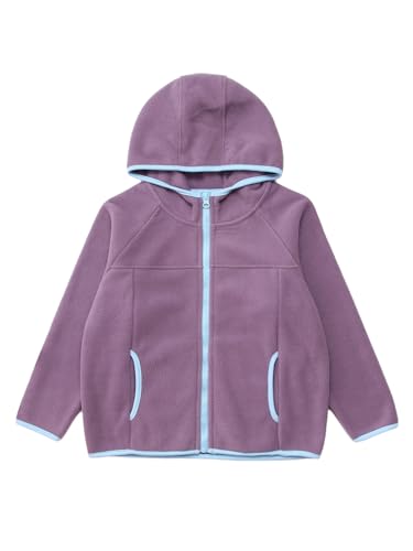 Hularka Kids Boys Girls Fleece Jacket Full-Zip Sport Hooded Sweatshirts Lightweight Hoodie Coat Fall Winter Outwear4