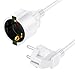 Produktbild RealMade Verlängerungskabel, ä mit Kinderschutz Stecker, 3680W Schutzkontakt-Verlängerung für innen, 16A/250V, Weiß