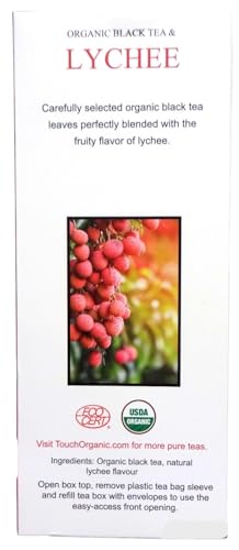 Touch Organic LYCHEE BLACK Tea Bags, 40 Bags, 2.5 oz image 5