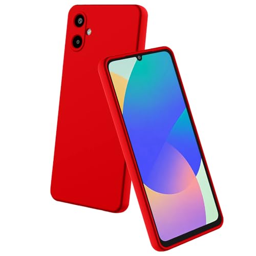 Image of Back Cover for Samsung Galaxy F06 5G / M06 5G | Full Camera Protection | Premium Liquid Silicon Case | Flexible Bumper Case for Samsung Galaxy F06 5G / M06 5G (Red)