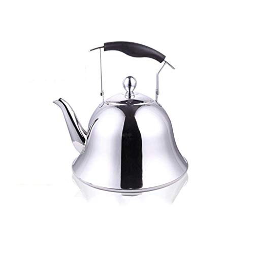 Home Edelstahl Teekanne Retro Kaffeekanne Verdickter Wasserkocher Induktionsherd Kann Beheizt Werden 3L, 5L Teekanne Home Camping