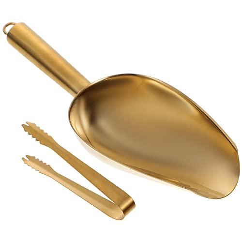 La mejor selección de Pinzas para el hielo los 5 mejores. 46 OFFSCH Juego de Pala para Hielo y Pinzas de Acero Inoxidable Función Antioxidante y Anticaída, Mango Ergonómico para Uso en Cocina y Barra