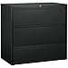 Hirsh 42-in Wide HL8000 Series Metal 3 Drawer Lateral File Cabinet Charcoal