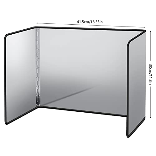 Tigerkinwit Faltbarer Spritzschutzwand 3 Seitiger Antihaftbeschichtung Spritzschutz Antihaft Ölspritzschutz Anti Splatter Schild für Gaskocher Herdplatte Bratpfanne und Friteuse(30x41x30cm)