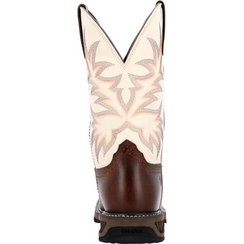 Durango mens Workhorse™ Chocolate Bone Steel Toe Western Work Boot4