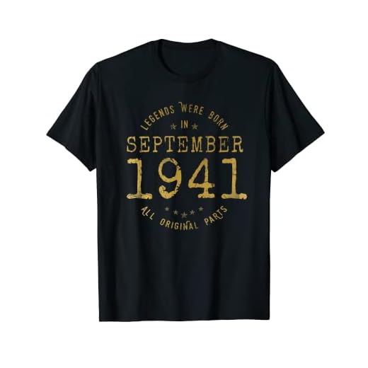81 años Cumpleaños Las Leyendas nacen en Septiembre de 1941 Camiseta